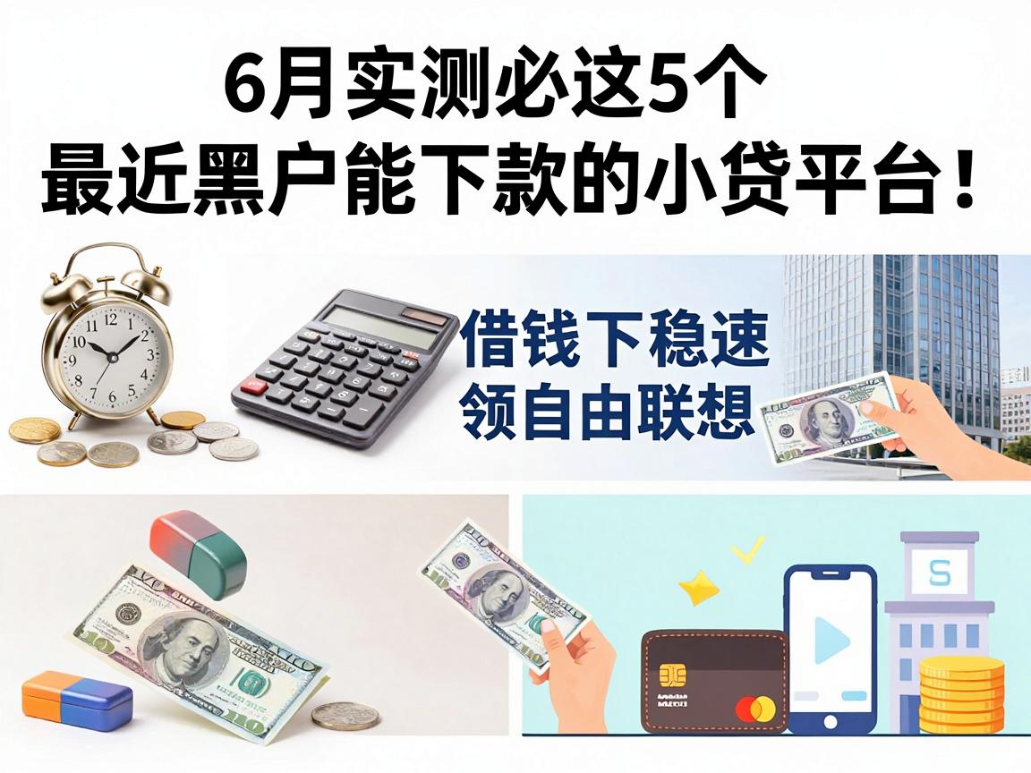黑户必看！6月实测这5个最近黑户能下款的小贷平台，借钱稳下速领