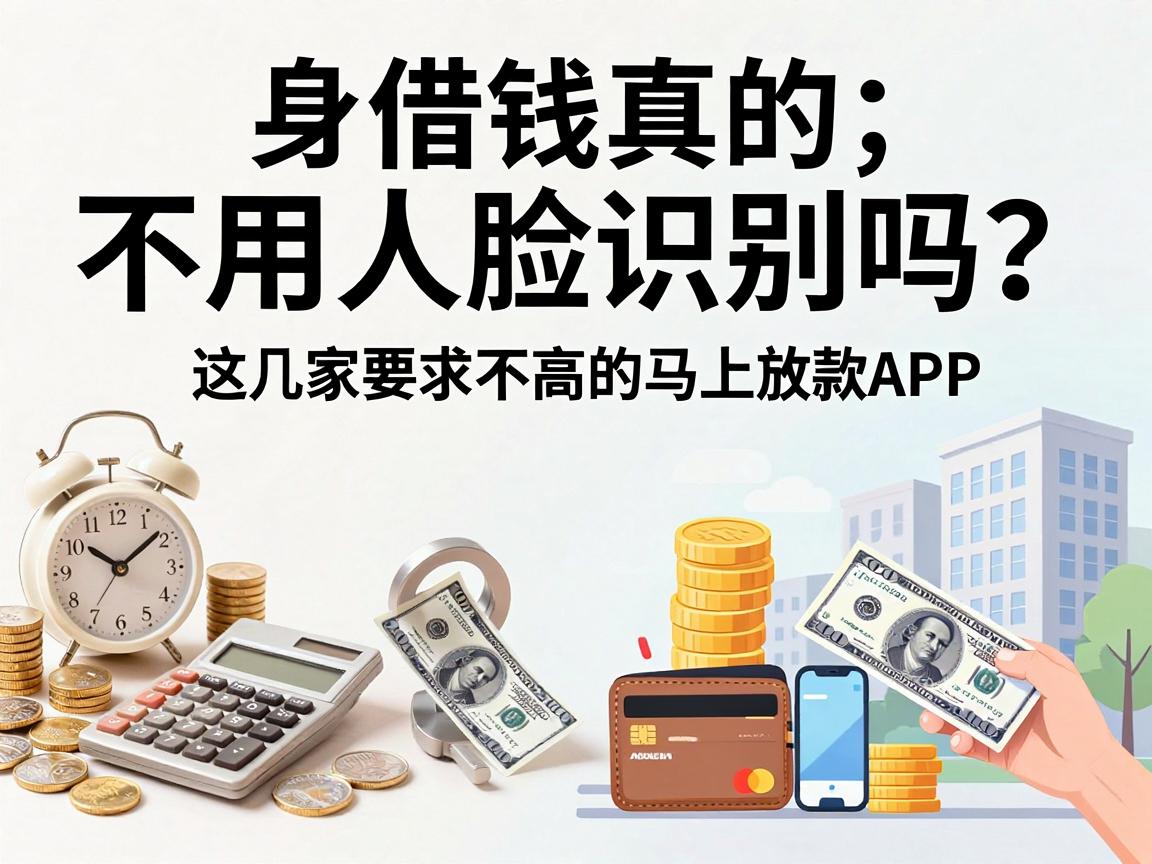 身份证借钱真的不用人脸识别吗?这几家要求不高的马上放款APP,解你当下所需