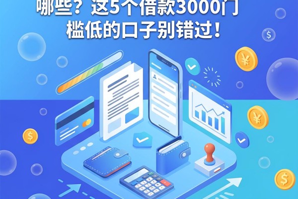 小额贷款容易通过的平台有哪些?这5个借款3000门槛低的口子别错过