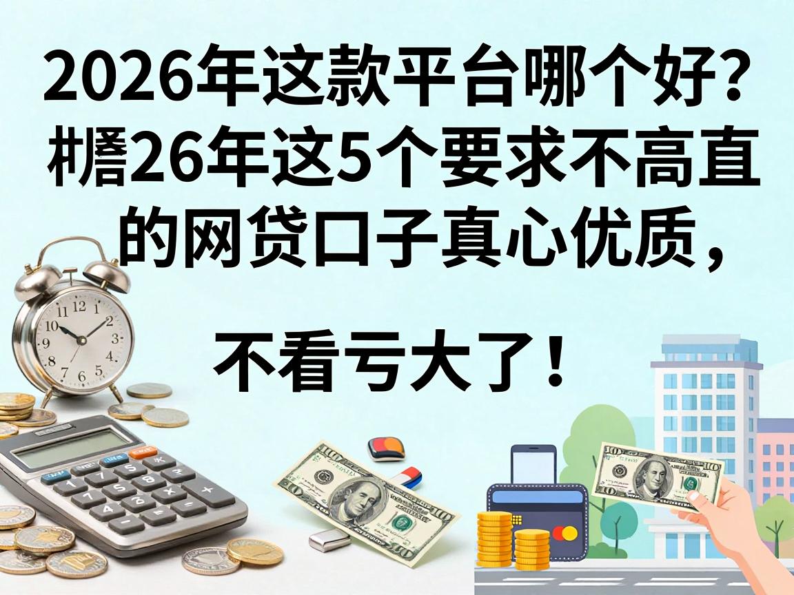 网上贷款平台哪个好容易借？2026年这5个要求不高直接放款的网贷口子真心优质，不看亏大了！