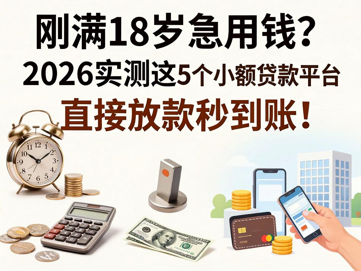刚满18岁急用钱？2026实测这5个小额贷款平台，直接放款秒到账！
