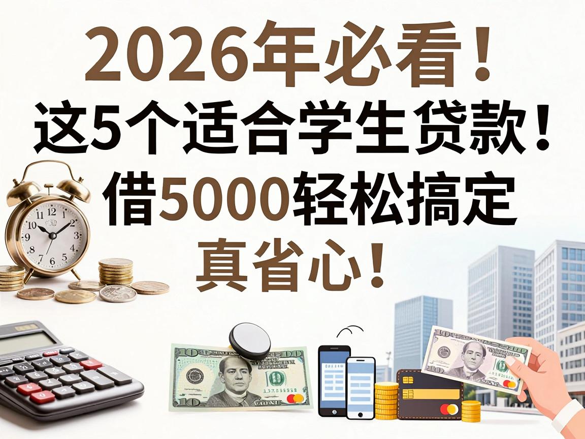 2026年必看！这5个适合学生贷款的平台真省心，借5000轻松搞定