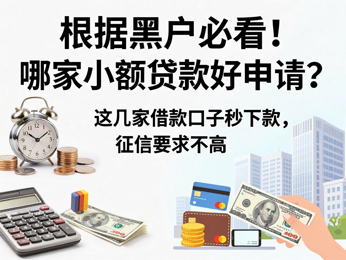 黑户必看！哪家小额贷款好申请？这几家借款口子秒下款、征信要求不高