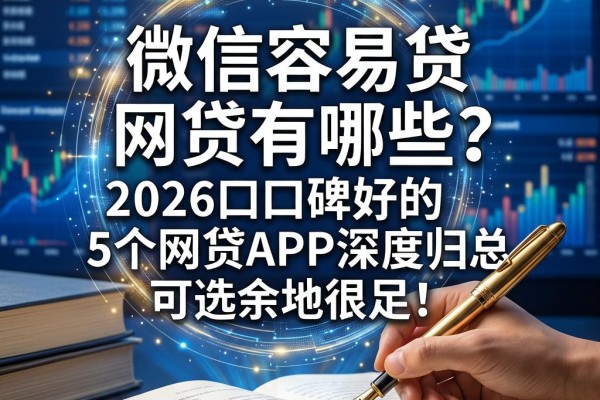 微信容易贷的网贷有哪些?2026口碑好的5个网贷APP深度归总,可选余地很足!