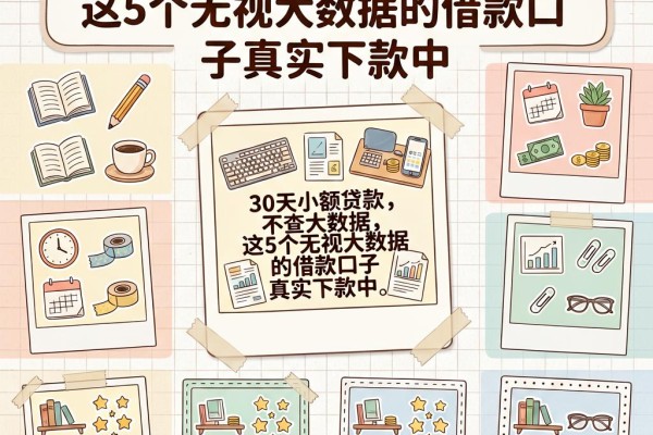 30天小额贷款不查大数据,这5个无视大数据的借款口子真实下款中