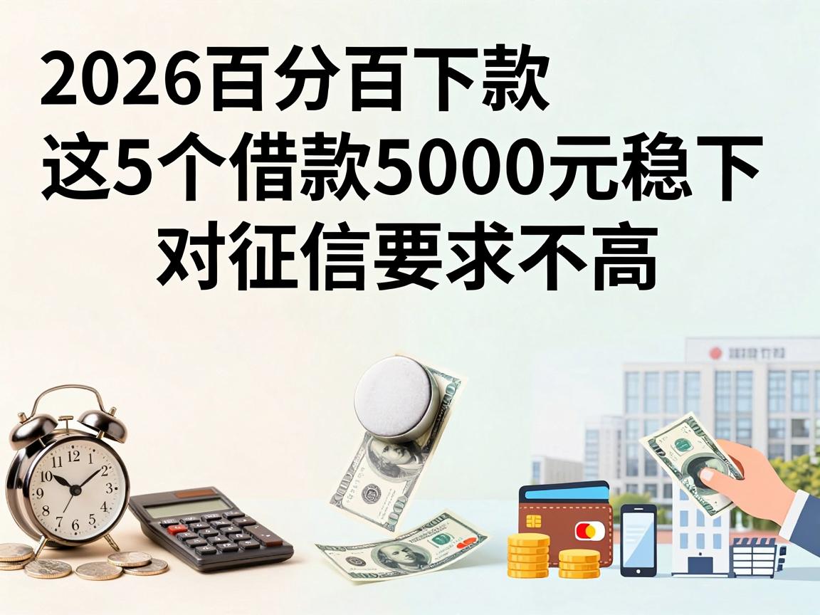 2026百分百下款的网贷app盘点:这5个借款5000元稳下、对征信要求不高,缺钱开销轻松缓解
