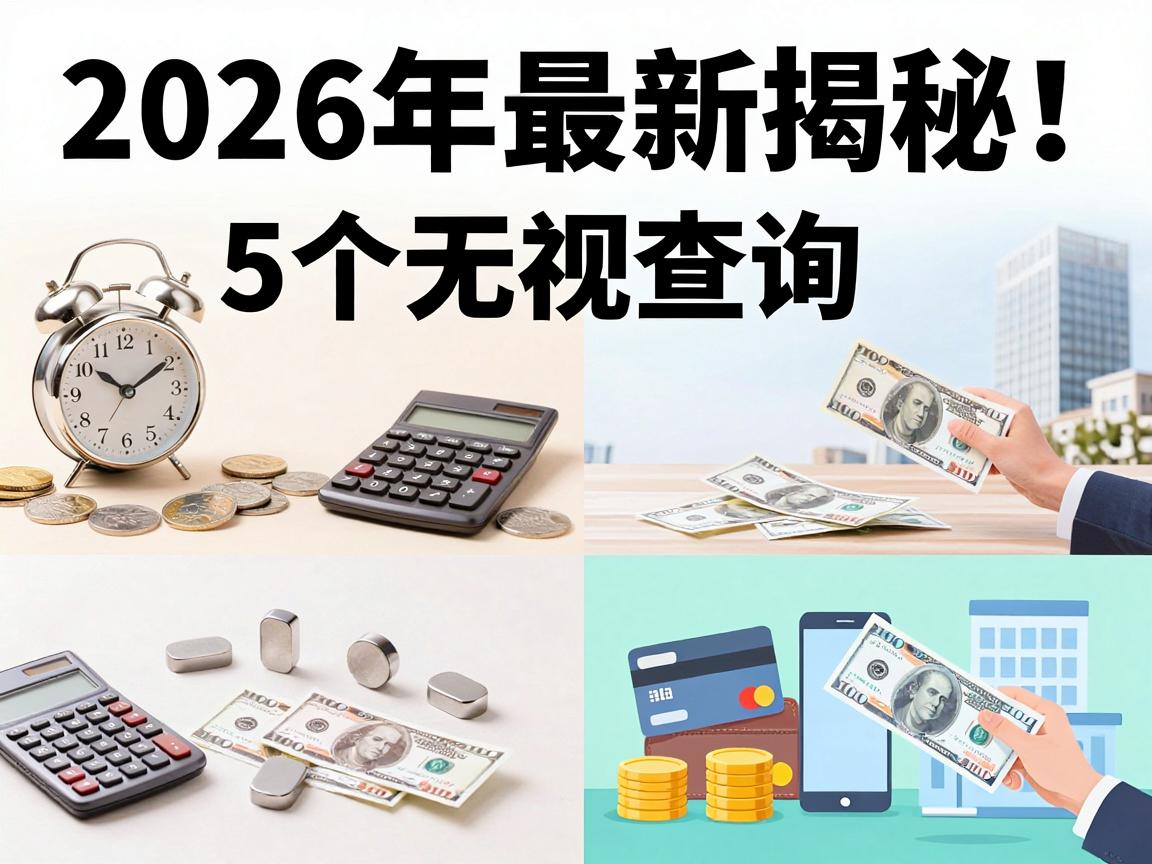 2026年最新揭秘！5个无视查询、秒放款的快速贷款能通过平台内部机密流出
