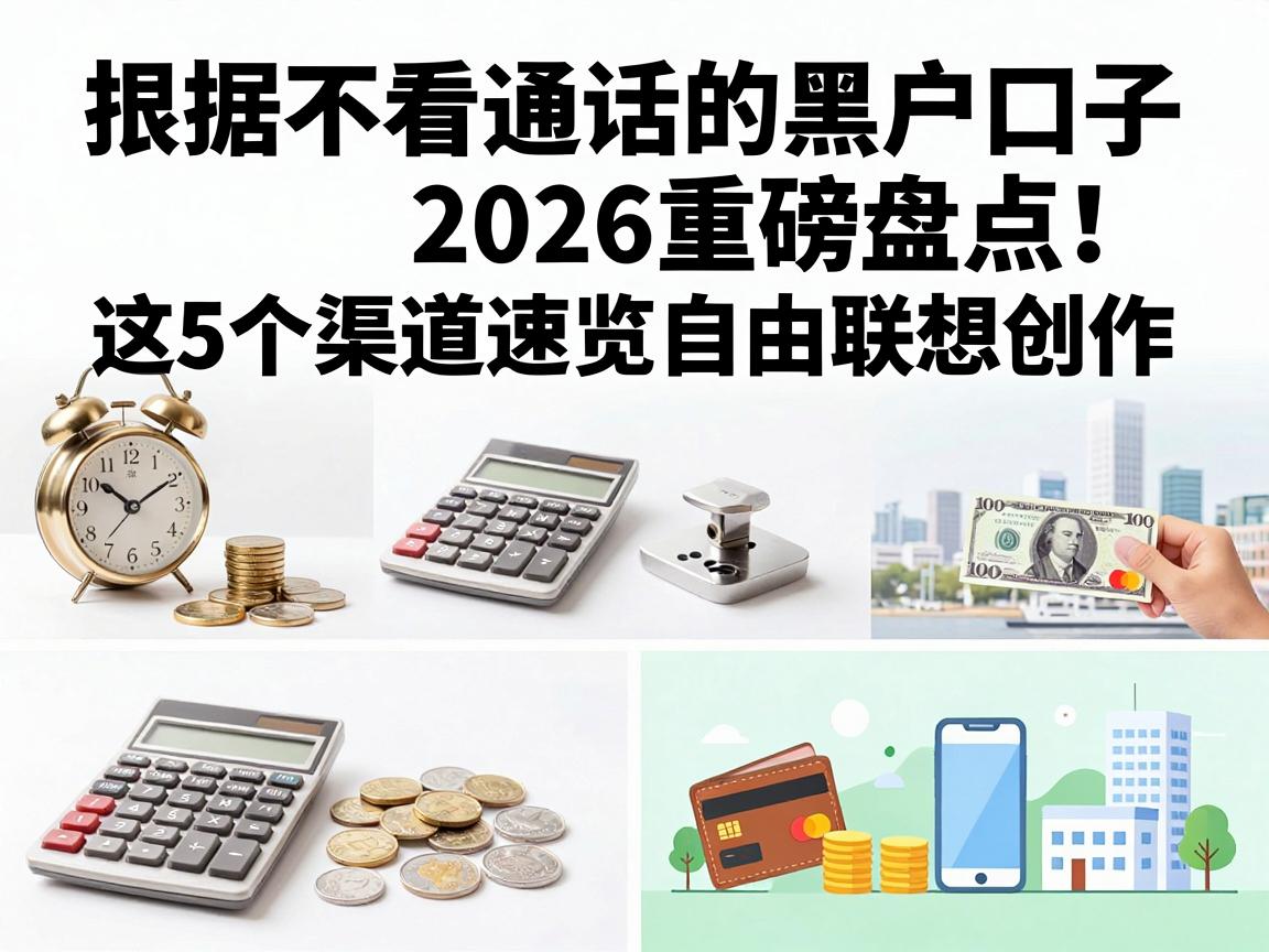 不看通话的黑户口子2026重磅盘点！这5个渠道速览