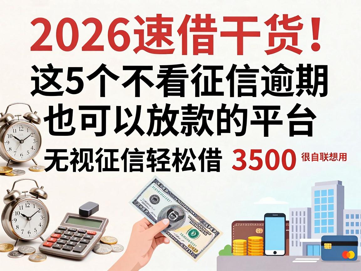 2026速借干货!这5个不看征信逾期也可以放款的平台,无视征信轻松借3500很值得用