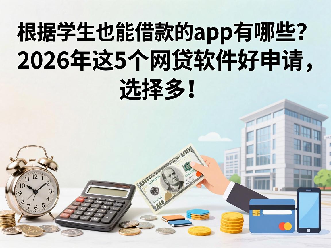 学生也能借款的app有哪些?2026年这5个网贷软件好申请、选择多!