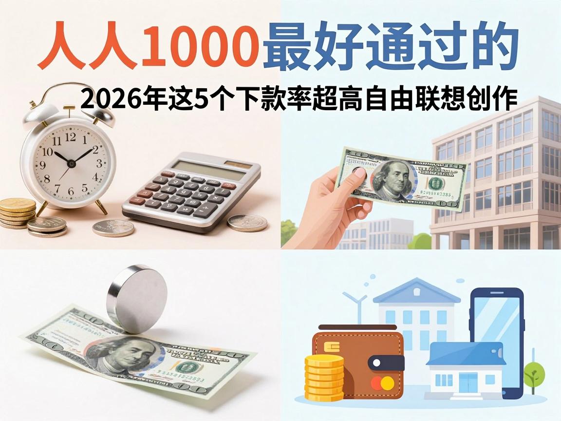 人人1000最好通过的借贷平台盘点!2026年这5个下款率超高