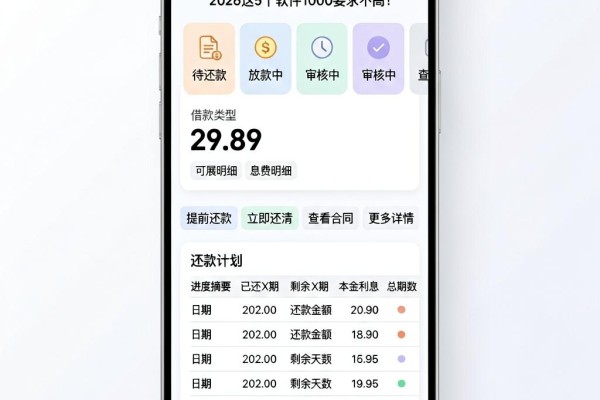 急缺钱必看!大额借款哪种好下款?2026这5个软件1000要求不高
