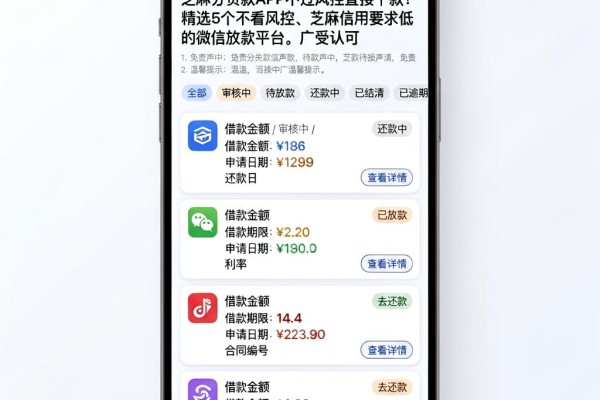 芝麻分贷款APP不过风控直接下款!精选5个不看风控、芝麻信用要求低的微信放款平台,广受认可