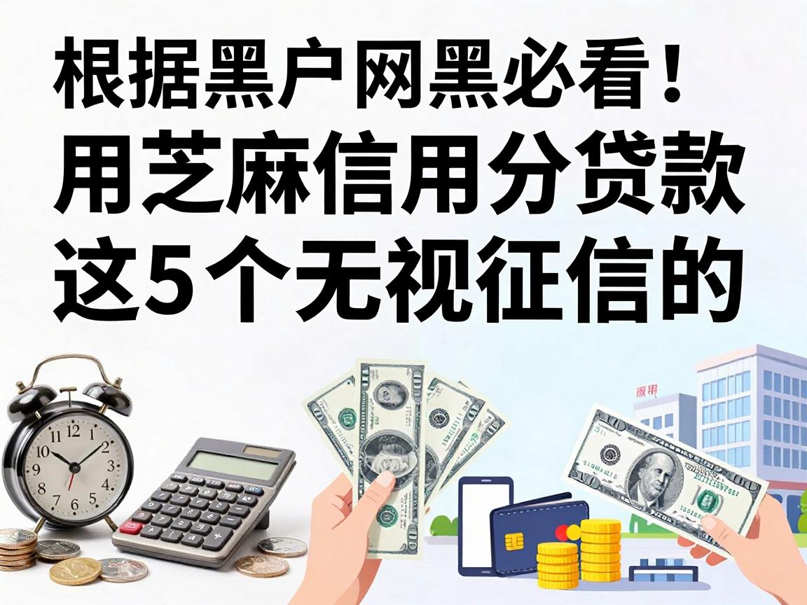 黑户网黑必看!用芝麻信用分贷款,这5个无视征信的借钱App秒过