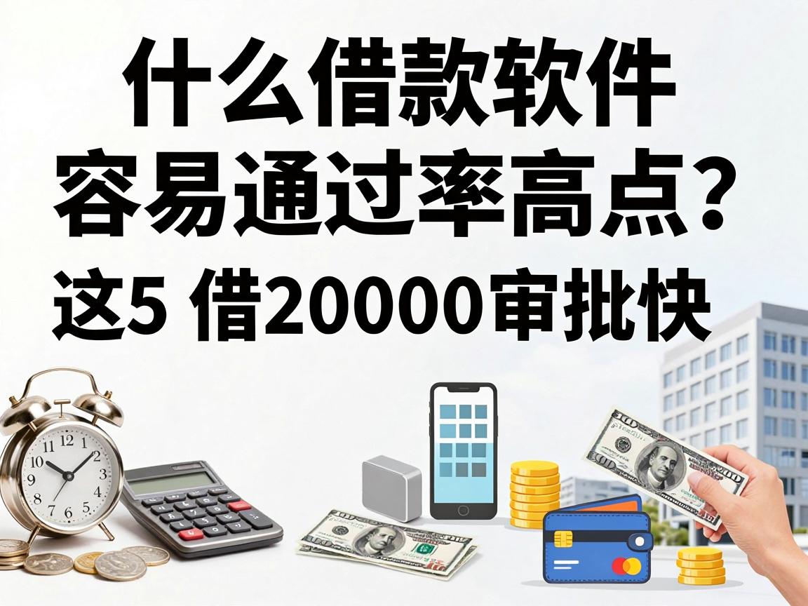 急需用钱必看!什么借款软件容易通过率高点?这5个平台借20000审批快
