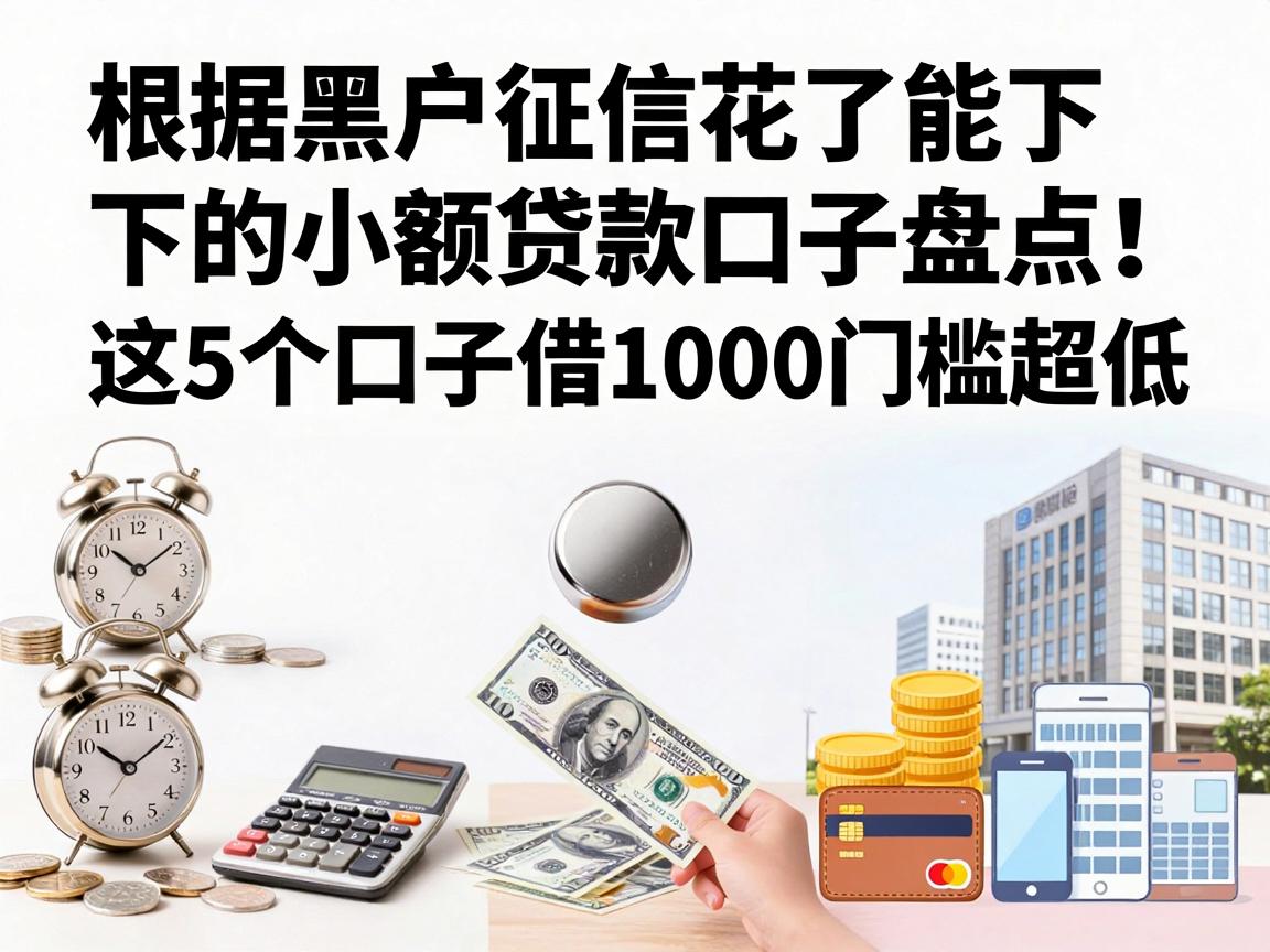 黑户征信花了能下的小额贷款口子盘点!这5个口子借1000门槛超低