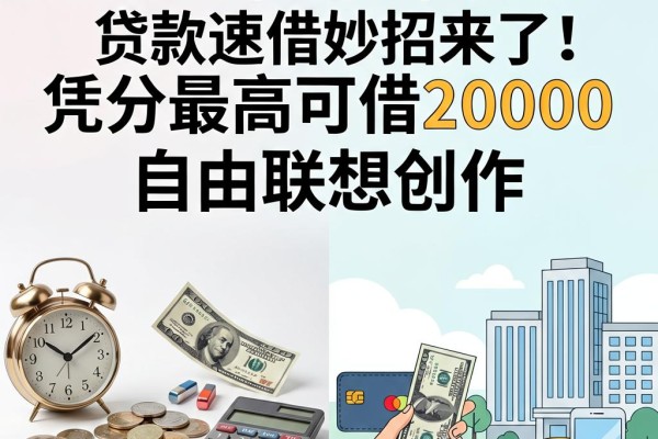 芝麻信用分贷款速借妙招来了!2026年这5个口子凭分最高可借20000