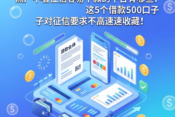 2026速贷秘笈!黑户不看征信容易下款的平台有哪些?这5个借款500口子对征信要求不高速速收藏