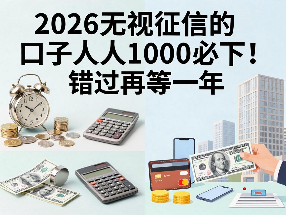 2026无视征信的口子人人1000必下!错过再等一年,速看最新借款渠道