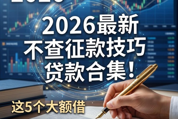 2026最新不查征信贷款合集!这5个大额借款技巧让你无视征信秒批下款