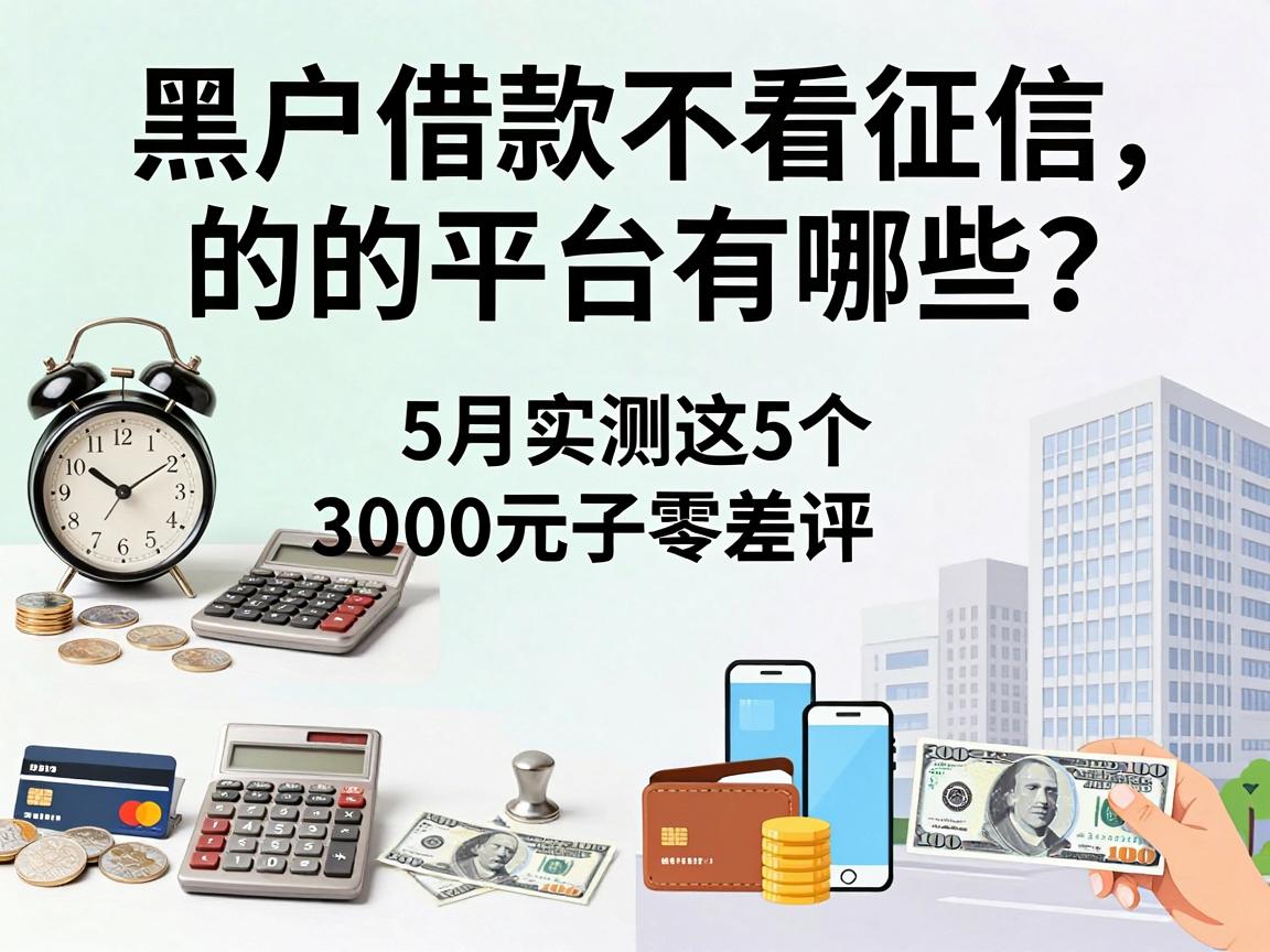 黑户借款不看征信的平台有哪些?5月实测这5个3000元口子零差评