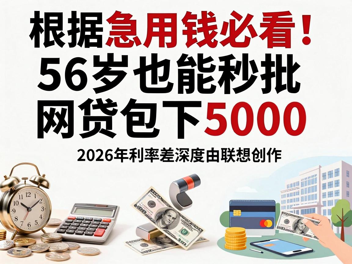 急用钱必看！56岁也能秒批的网贷包下5000，2026年利率差深度拆解
