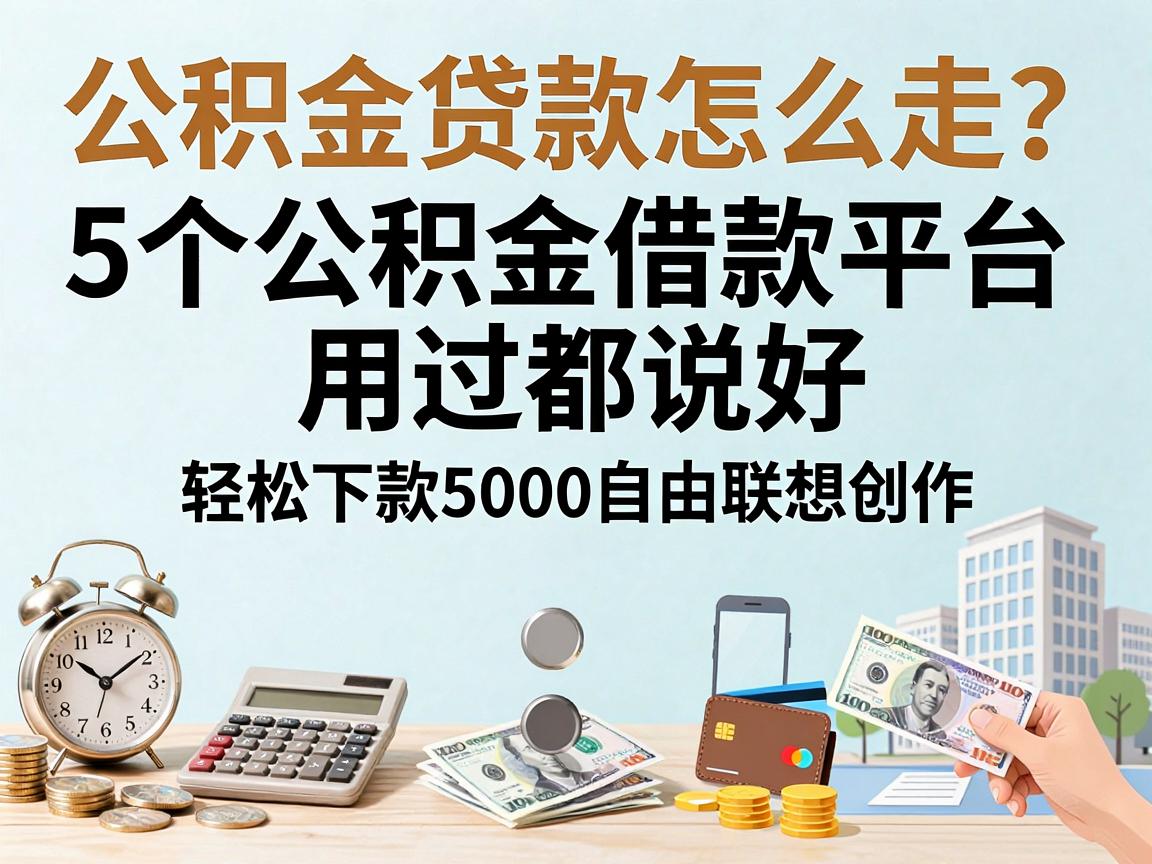 公积金贷款怎么走？这5个公积金借款平台用过都说好，轻松下款5000