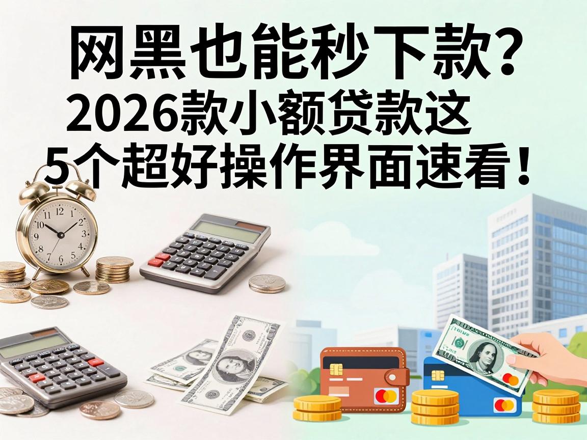 网黑也能秒下款？2026款小额贷款这5个超好操作界面速看！