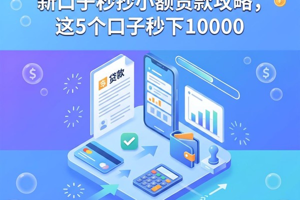 2026必学!新口子秒抄小额贷款攻略,这5个口子秒下10000