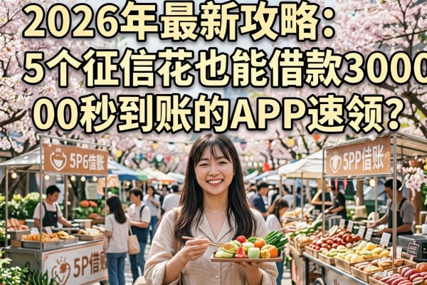 2026征信花下款必看!2026年最新攻略:5个征信花也能借款3000秒到账的APP速领