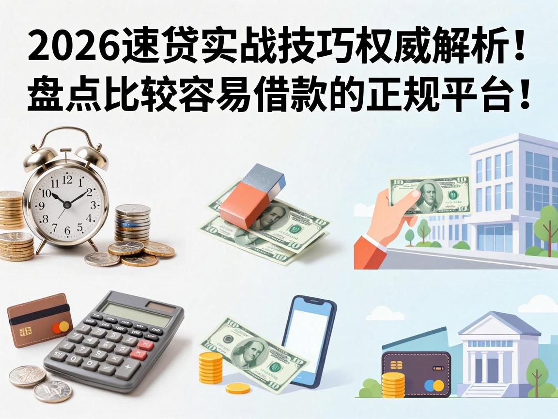 2026速贷实战技巧权威解析！盘点比较容易借款的正规平台，帮您排忧解难！