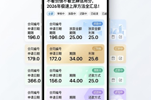 不看负债不看芝麻信用分，2026年极速上岸方法全汇总！