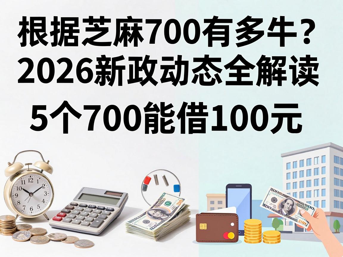 芝麻700有多牛？2026新政动态全解读，附5个700能借100元的正规口子