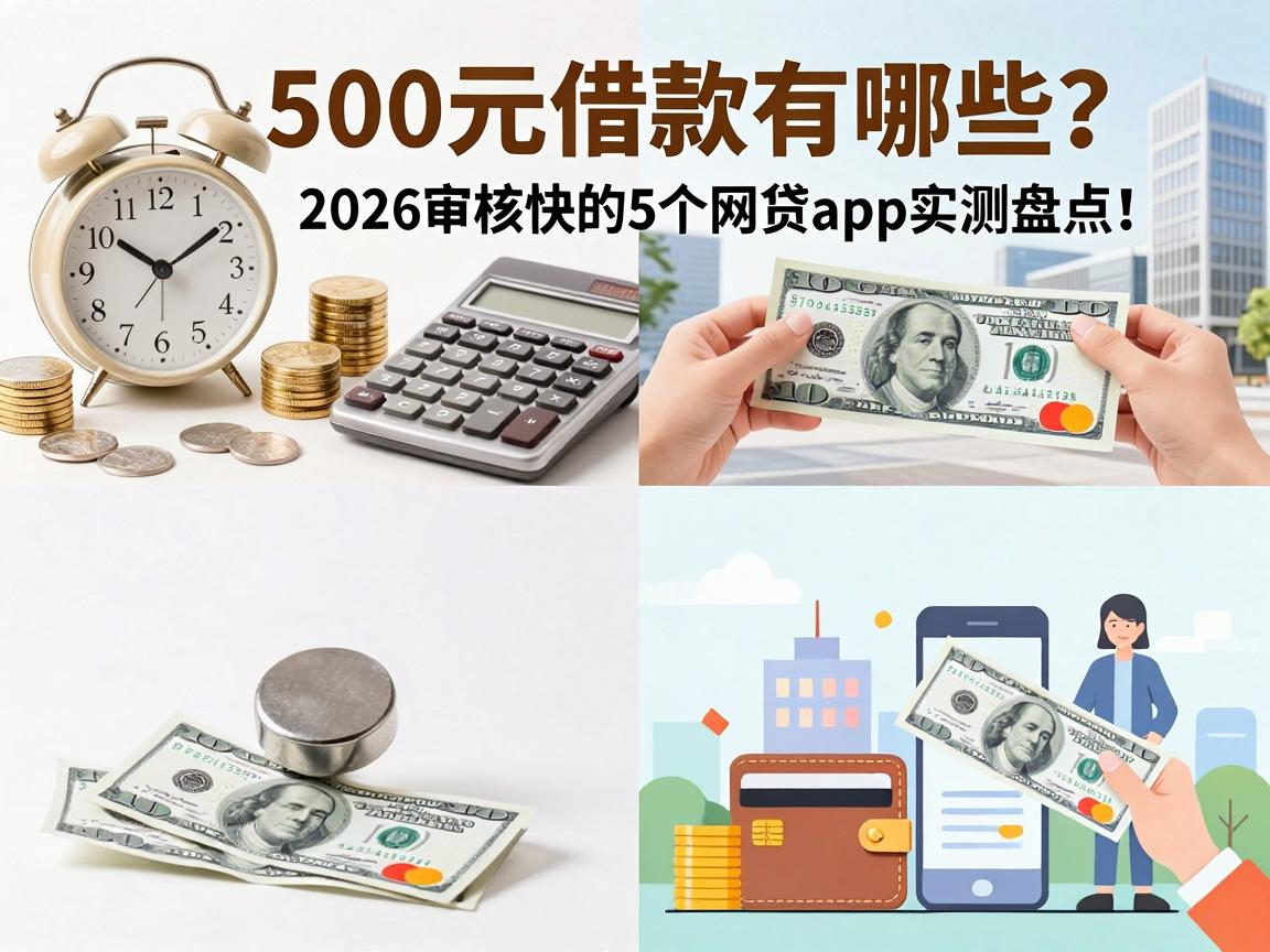 500元借款有哪些？2026审核快的5个网贷App实测盘点！