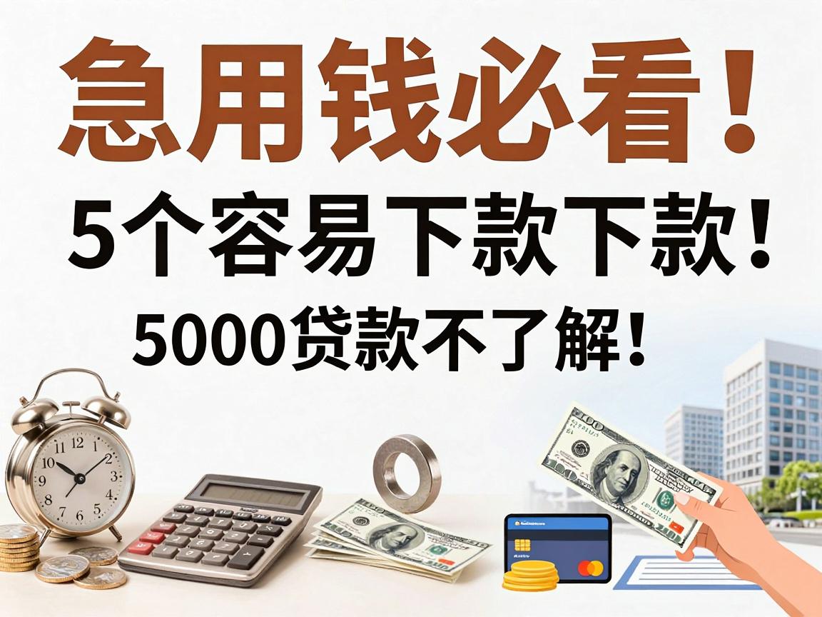 急用钱必看！这5个容易下款的借款app值得了解，还有5000贷款不查的软件分享