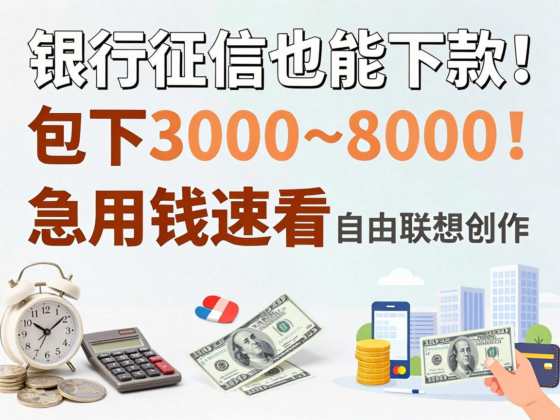 银行征信也能下款!这5个网贷平台包下3000~8000,急用钱速看