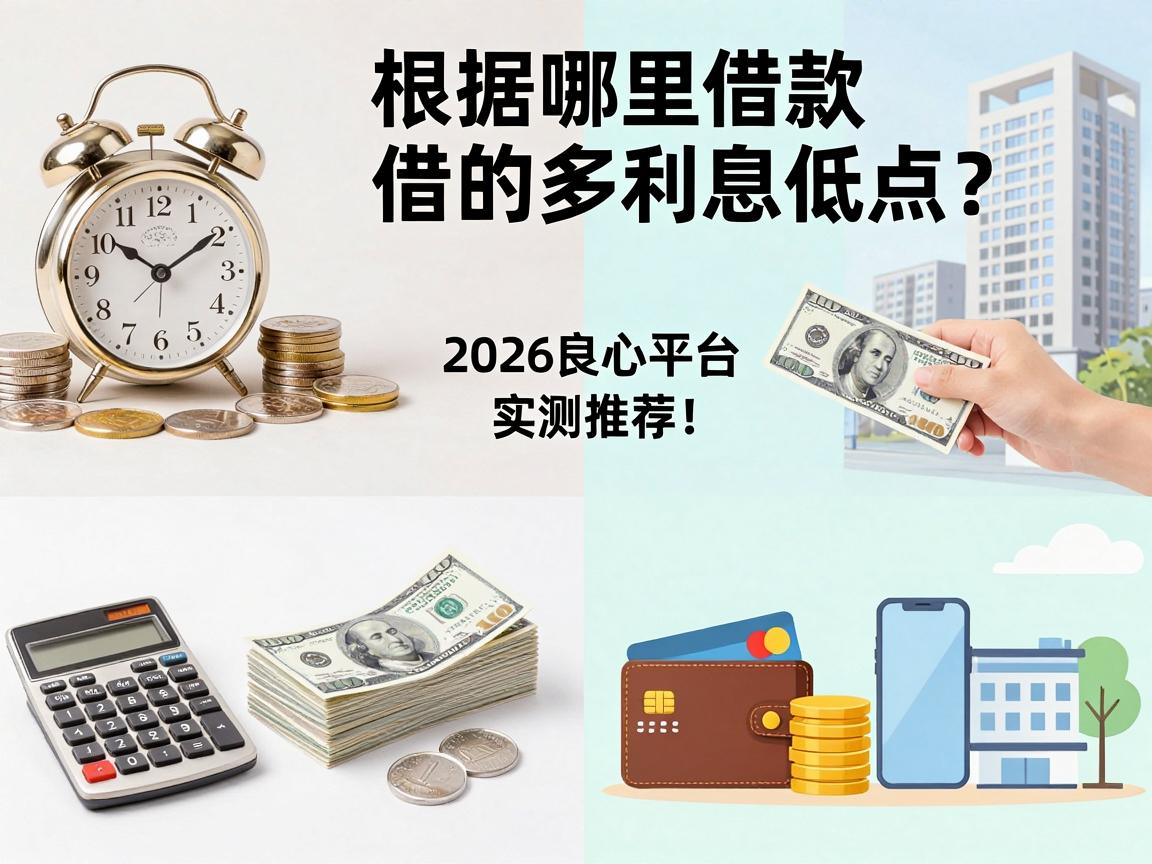 哪里借款借的多利息低点?2026良心平台实测推荐!