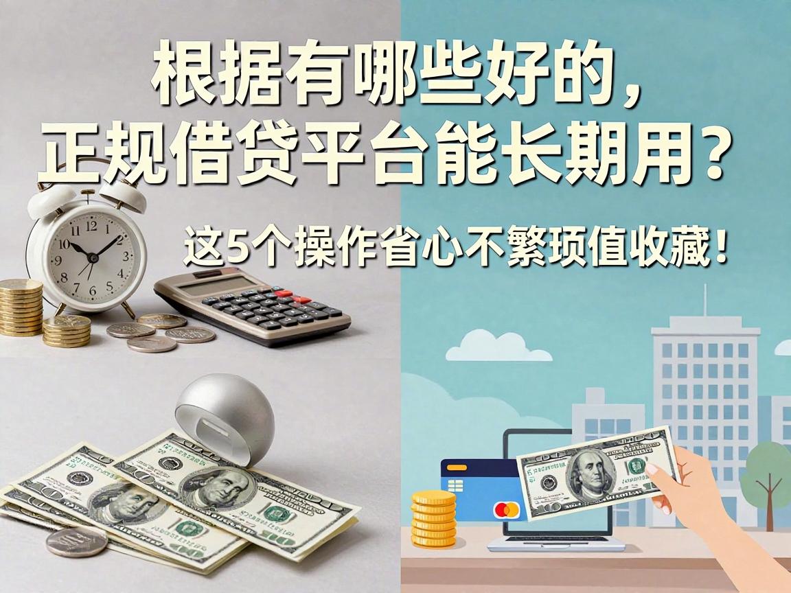 有哪些好的正规借贷平台能长期用？这5个操作省心不繁琐，值得收藏！