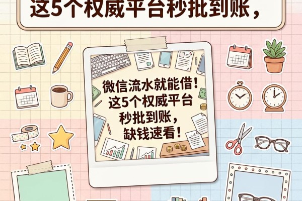微信流水就能借！这5个权威平台秒批到账，缺钱速看