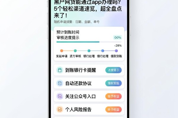 黑户网贷能通过app办理吗？5个轻松渠道速览，超全盘点来了！