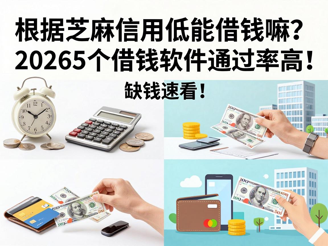 芝麻信用低能借钱嘛?2026这5个借钱软件通过率高,缺钱速看!