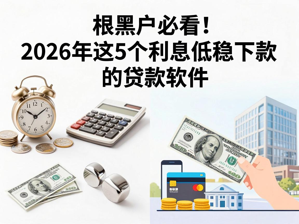 黑户必看！2026年这5个利息低稳下款的贷款软件全网瞩目