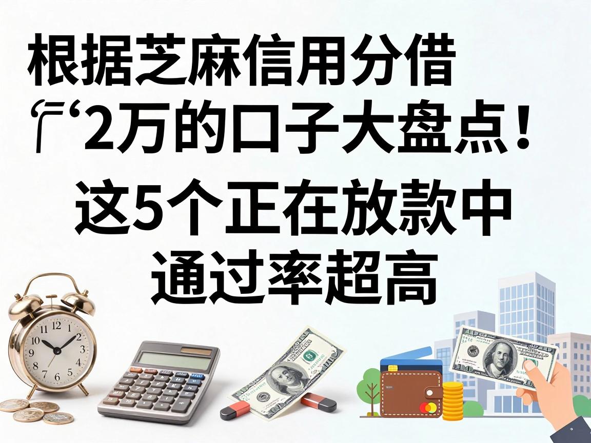 芝麻信用分借2万的口子大盘点！这5个正在放款中，通过率超高