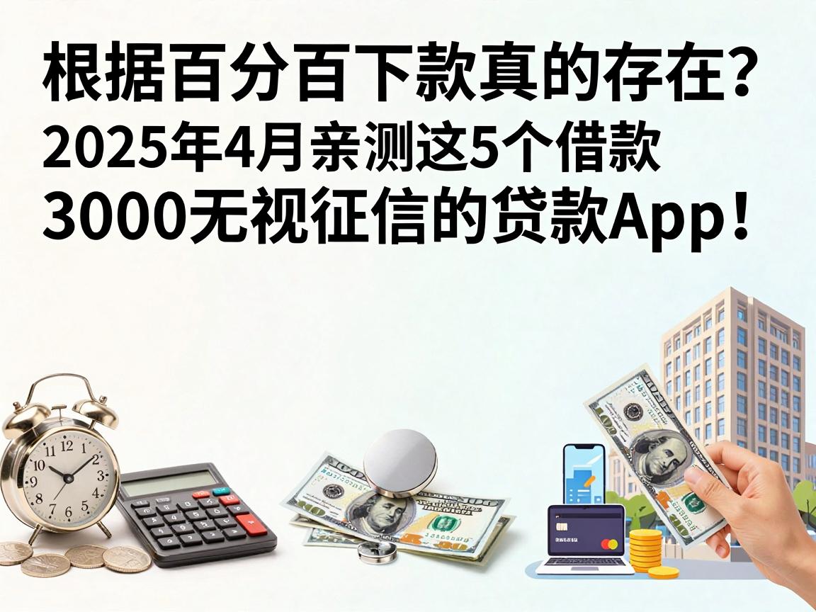 百分百下款真的存在？2025年4月亲测这5个借款3000无视征信的贷款App！