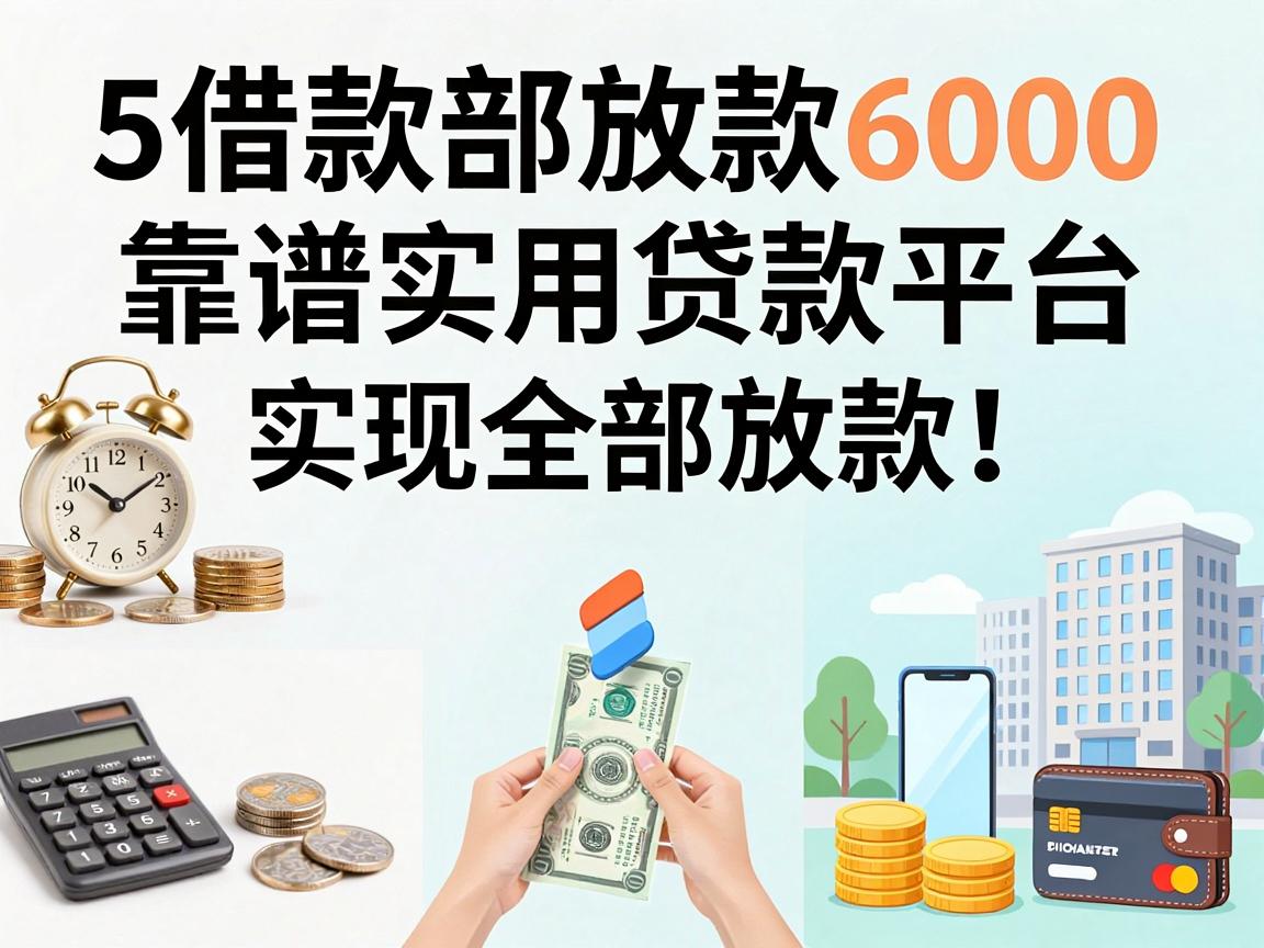 速览！5个借款全部放款6000的靠谱实用贷款平台，实现全部放款！