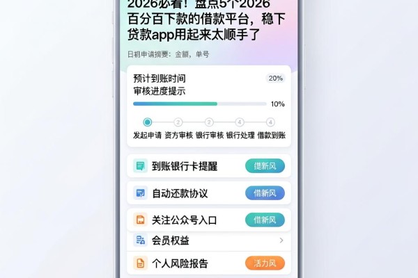2026必看!盘点5个2026百分百下款的借款平台,稳下贷款app用起来太顺手了