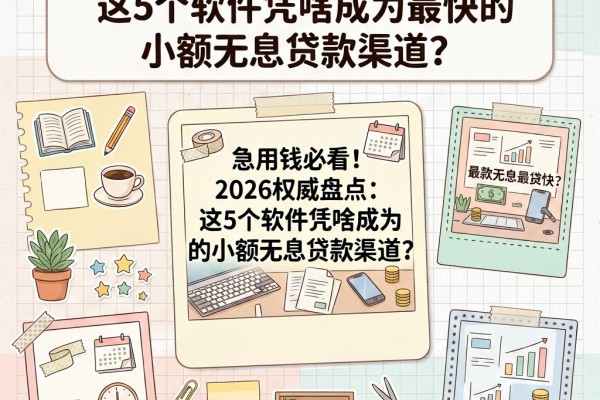 急用钱必看!2026权威盘点:这5个软件凭啥成为最快的小额无息贷款渠道?