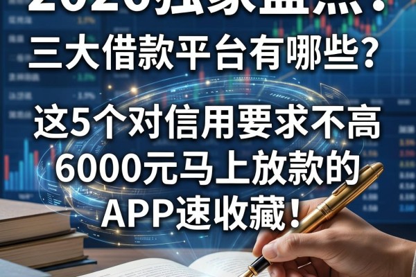 2026独家盘点:三大借款平台有哪些?这5个对信用要求不高、6000元马上放款的APP速收藏!