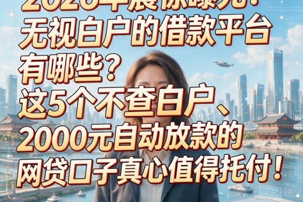 2026年震惊曝光：无视白户的借款平台有哪些？这5个不查白户、2000元自动放款的网贷口子真心值得托付！