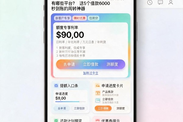 急用钱必看！2026容易过审的网贷软件有哪些平台？这5个借款6000秒到账的周转神器